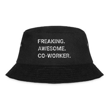 Freaking Awesome Co worker - Bucket Hat - black - Front - Lela (165cm)