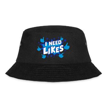 Need Likes (Comic Explosion) - Bucket Hat - Schwarz - Vorne - Lela (165cm)