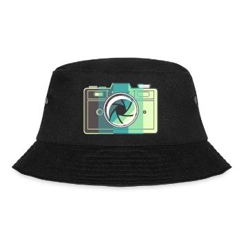 Retro Film Camera - Bucket Hat - black - Front - Lela (165cm)