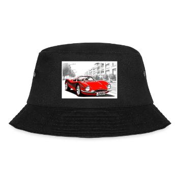 Retro sports car red - Bucket Hat - black - Front - Lela (165cm)