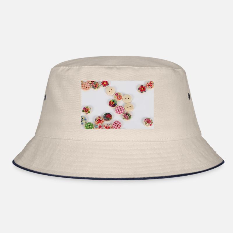 bunte Knöpfe Bucket Hat