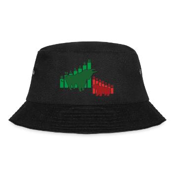 Bullish, Bearish… Buy and hold - Bucket Hat - Schwarz - Vorne - Lela (165cm)