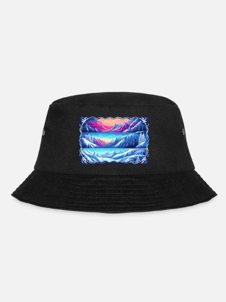Walking the long cold forest - Bucket Hat - black