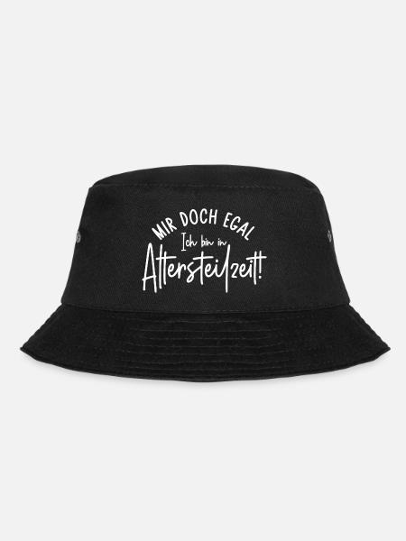 Mir doch egal Ich bin in Altersteilzeit - Bucket Hat - Schwarz