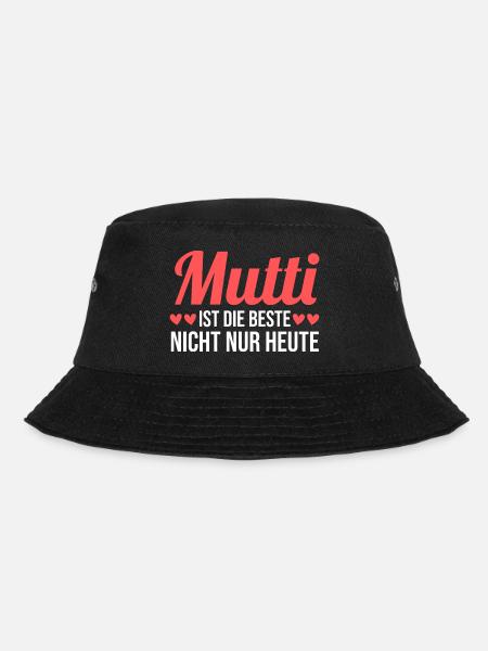 Mutter Muttertag Mama - Bucket Hat - Schwarz