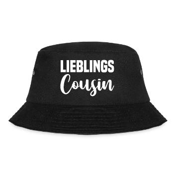 Lieblings Cousin - Bucket Hat - Schwarz - Vorne - Lela (165cm)