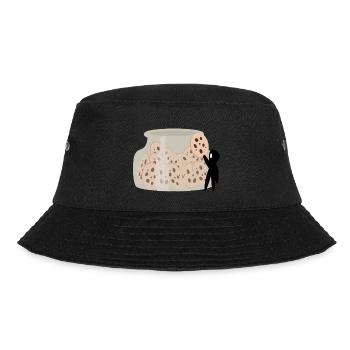 Tinte färbt Kekse - Bucket Hat - Schwarz - Vorne - Lela (165cm)