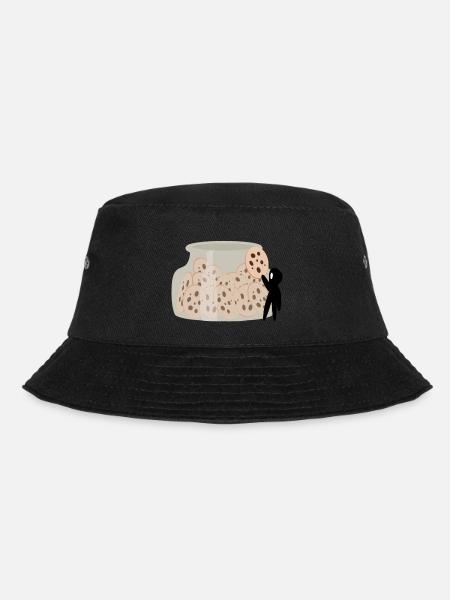 Tinte färbt Kekse - Bucket Hat - Schwarz