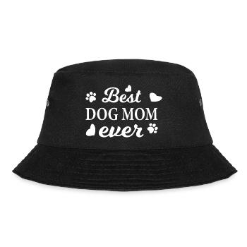 Dog Hund - Bucket Hat - Schwarz - Vorne - Lela (165cm)