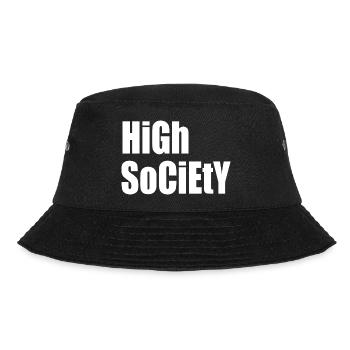 High-Society-Rave - Bucket Hat - Schwarz - Vorne - Lela (165cm)