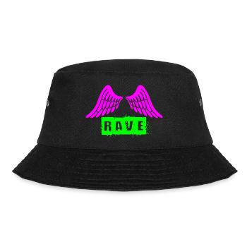 Rave - Bucket Hat - Schwarz - Vorne - Lela (165cm)
