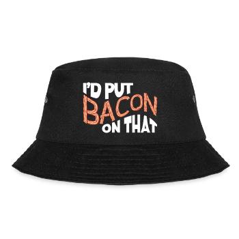 I'd put bacon on the funny bacon lover - Bucket Hat - black - Front - Lela (165cm)