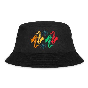 Colorful Saxophone Collection - Bucket Hat - black - Front - Lela (165cm)