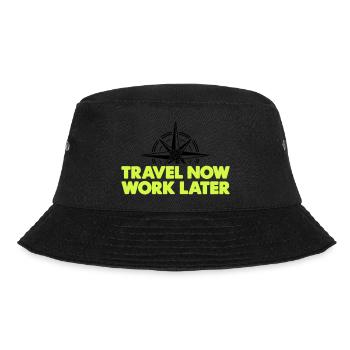 Travel Now Work Later - Bucket Hat - black - Front - Lela (165cm)