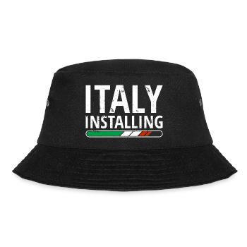 Italy Flag Italia Italian Flag Used Look - Bucket Hat - black - Front - Lela (165cm)
