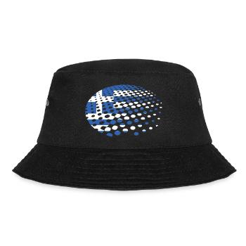 Greece Flag Hellas Athens Greek Flag - Bucket Hat - black - Front - Lela (165cm)