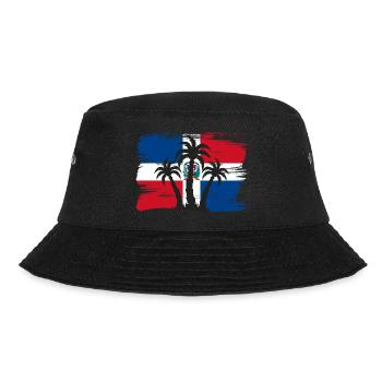 Dominican Republic Flag Dom Rep Flag Travel - Bucket Hat - black - Front - Lela (165cm)