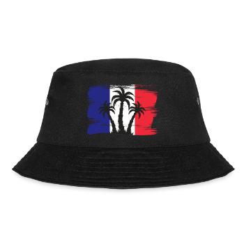 Drapeau de la France Look en détresse Drapeau français - Bob - noir - Devant - Lela (165cm)