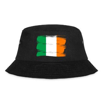 Ireland Flag Vintage Irish Flag Dublin - Bucket Hat - black - Front - Lela (165cm)