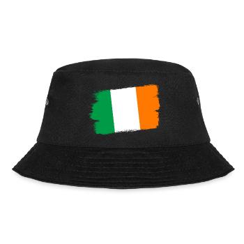 Irland Flagge Vintage Irische Fahne Dublin - Bucket Hat - Schwarz - Vorne - Lela (165cm)