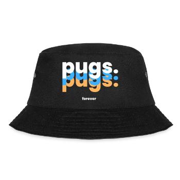 Forever Pugs - The Cute Companion - Bucket Hat - black - Front - Lela (165cm)