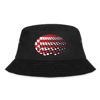 Bremen Flagge Bremer Fahne - Bucket Hat - Schwarz - Vorne - Lela (165cm)