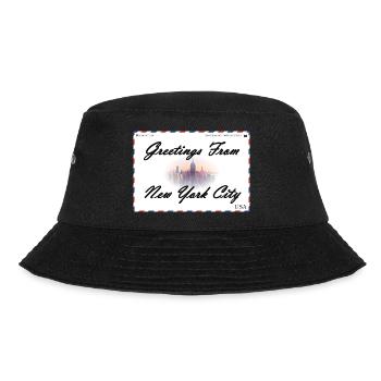 New York tourist souvenir postcard - Bucket Hat - black - Front - Lela (165cm)