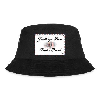 Venice Beach souvenir postcard - Bucket Hat - black - Front - Lela (165cm)