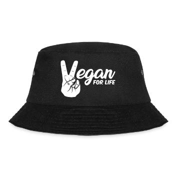 Vegan 112 - Bucket Hat - black - Front - Lela (165cm)