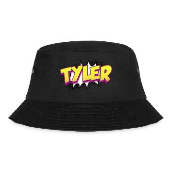 Tyler nom personnalisé bande dessinée Style Pop Art, Tyler - Bob - noir - Devant - Lela (165cm)