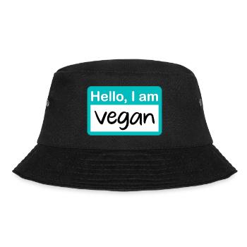 Bonjour, je suis vegan - turquoise - Bob - noir - Devant - Lela (165cm)