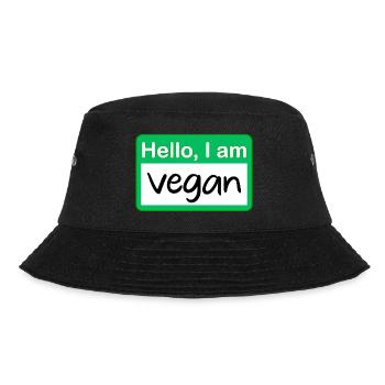 Bonjour je suis vegan - vert - Bob - noir - Devant - Lela (165cm)
