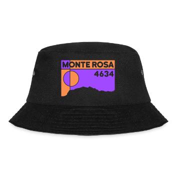 Monte Rosa Massiv Dufourspitze Hochtour Besteigung - Bucket Hat - Schwarz - Vorne - Lela (165cm)