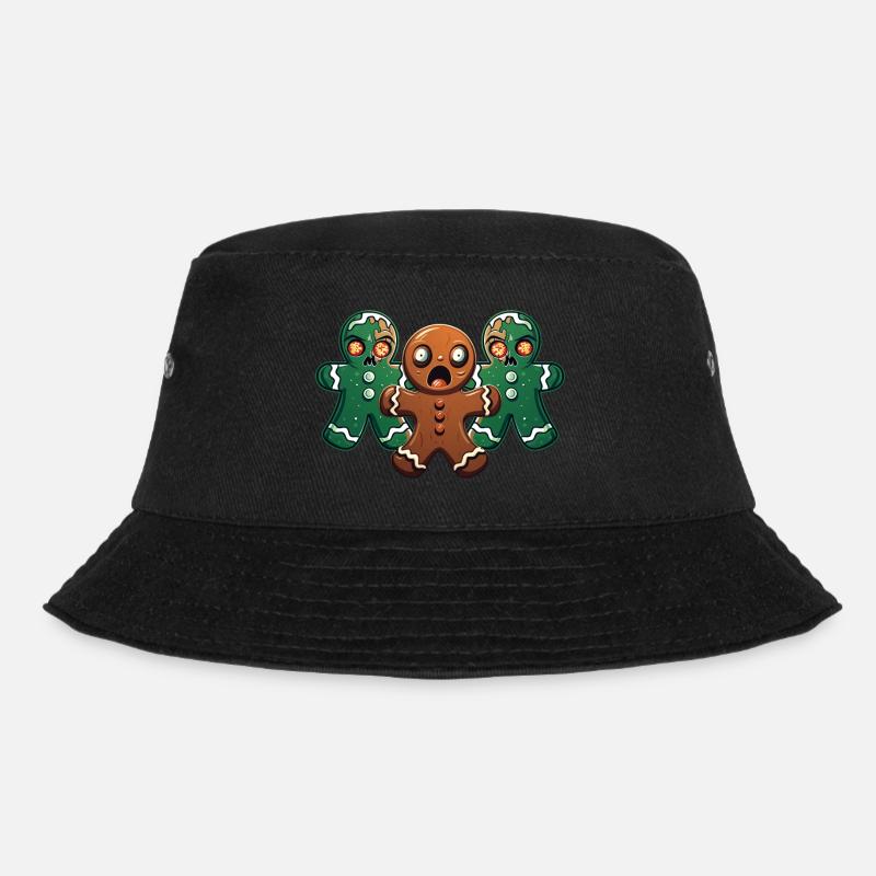 Walking Gingerbread - Bucket Hat - black