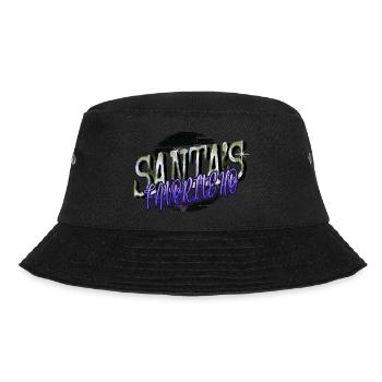Bodybuilder Present Dinosaur Moon Dinosaurs Comic - Bucket Hat - black - Front - Lela (165cm)