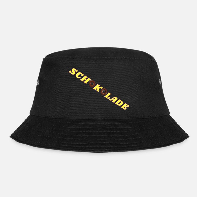 Schokolade - Bucket Hat - Schwarz