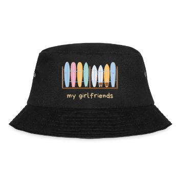 My Surfboard Girlsfriends - Bucket Hat - Schwarz - Vorne - Lela (165cm)