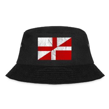 Vintage Denmark England Flag - Bucket Hat - black - Front - Lela (165cm)