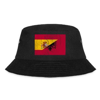 Vintage Spanien Albanien - Bucket Hat - Schwarz - Vorne - Lela (165cm)