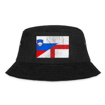 Vintage Slovenia England Flag - Bucket Hat - black - Front - Lela (165cm)