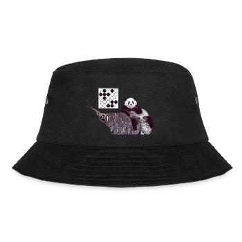 Panda 5x5 Seki - Bucket Hat - Schwarz - Vorne - Lela (165cm)