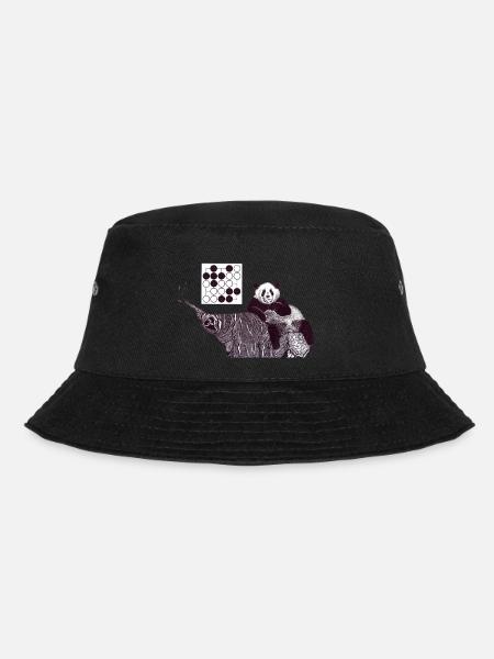Panda 5x5 Seki - Bucket Hat - Schwarz
