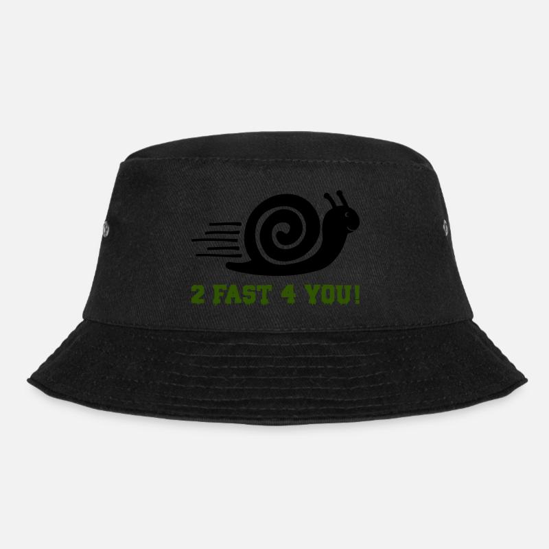 schnecke 2 fast - Bucket Hat - Schwarz