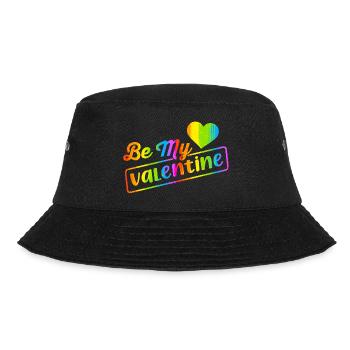 Love me Valentine Happy Valentines Valentines - Bucket Hat - black - Front - Lela (165cm)