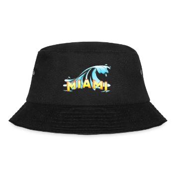 Miami - Bucket Hat - Schwarz - Vorne - Lela (165cm)