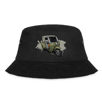 Duo DDR tricycle - illustration - Bucket Hat - black - Front - Lela (165cm)