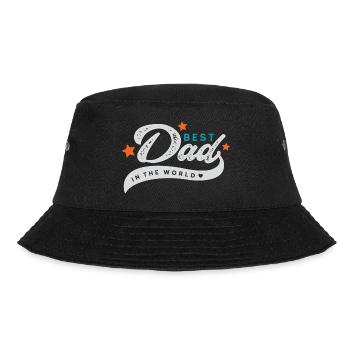 Best Dad in the World - Bucket Hat - black - Front - Lela (165cm)