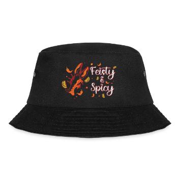 Fiery & Spicy - Cancer Motif for Lovers - Bucket Hat - black - Front - Lela (165cm)
