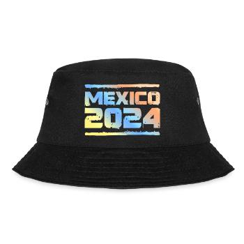 Mexiko 2024 Bunt - Bucket Hat - Schwarz - Vorne - Lela (165cm)