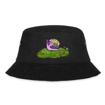 Schnecke - Bucket Hat - Schwarz - Vorne - Lela (165cm)